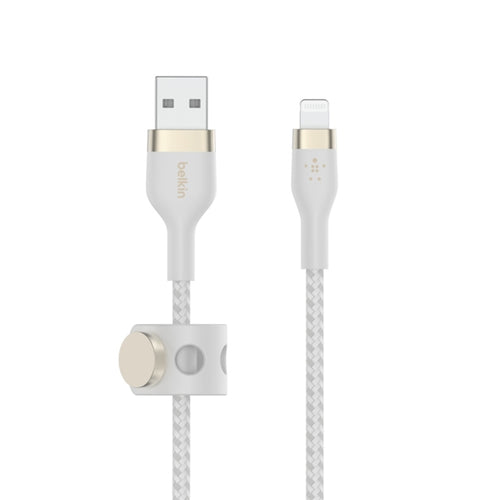 Cavo Intrecciato Silicone Da Usb-A A Lightning 1M - Bianco