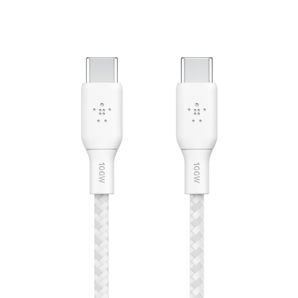 Cavo Intrecciato 100W Usb-C To Usb-C  2M - Bianco