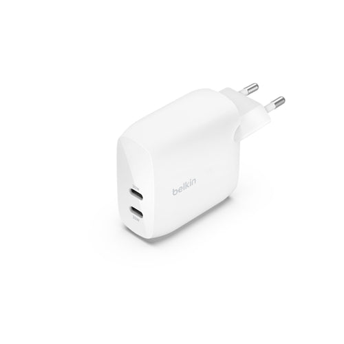 Caricabatterie Da Parete Dual 30W Porta Usb-C Pd 60W - Bianco