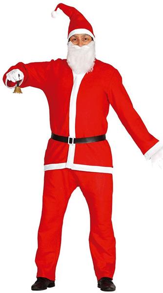 COSTUME DI BABBO NATALE ADULTO TAGLIA 52-54 L MISURA UNICA