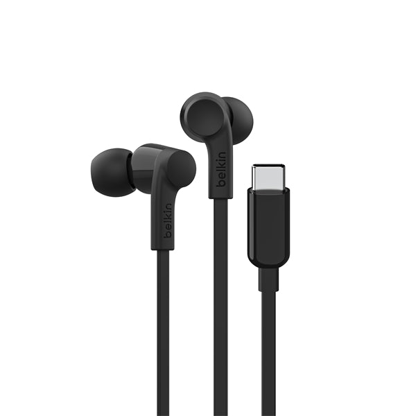 Usb-C Earbuds W/ Adjustable Volume Limiter Black