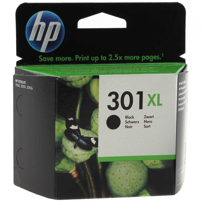 Hp 301Xl Black (Ch563Ee)  Cartuccia Originale Ad Alta Efficienza