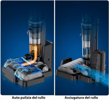 Carica l&#39;immagine nel visualizzatore di Gallery, Jimmy HW10 Pro Lavapavimenti Aspirapolvere 3 in 1 Senza Filo Cordless Multisuperficie, 400W, Assistente Vocale, Batteria rimovibile con 80 minuti di autonomia, Display a LED e Autopulizia
