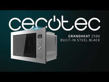 Carica e avvia il video nel visualizzatore di galleria, Microonde da incasso GrandHeat 2590 Built-in SteelBlack
