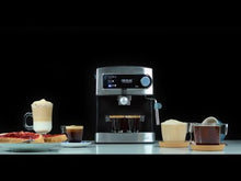 Carica e avvia il video nel visualizzatore di galleria, Caffettiera Express a Leva Power Espresso 20 1,5 L 850W Nero Inox
